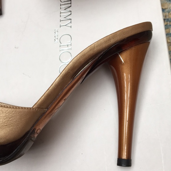 Jimmy choo golden sand mule heels - Picture 8 of 8